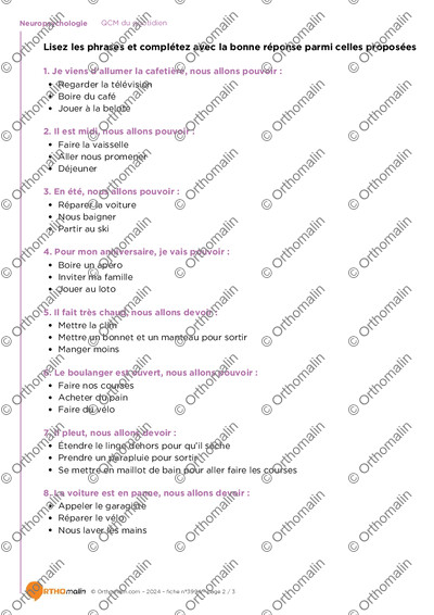 Page 2 de la fiche