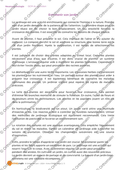 Page 2 de la fiche