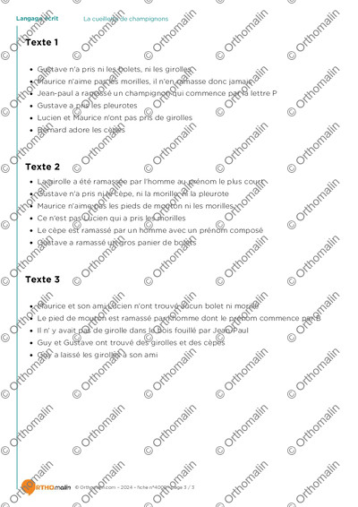 Page 3 de la fiche