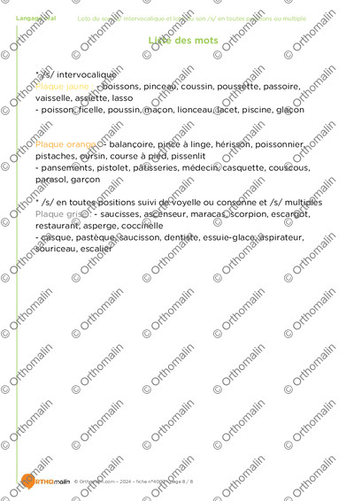 Page 8 de la fiche