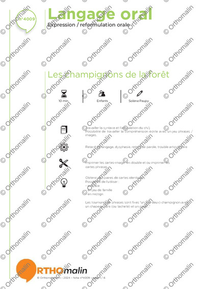 Page 1 de la fiche