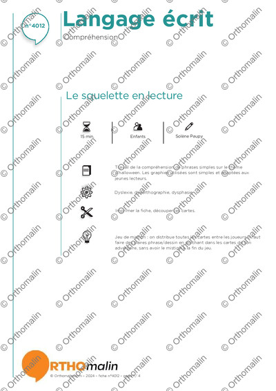 Page 1 de la fiche
