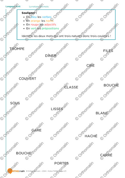 Page 2 de la fiche
