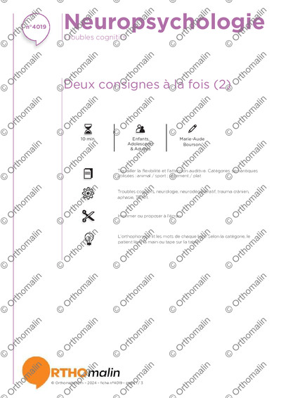 Page 1 de la fiche