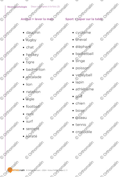Page 2 de la fiche
