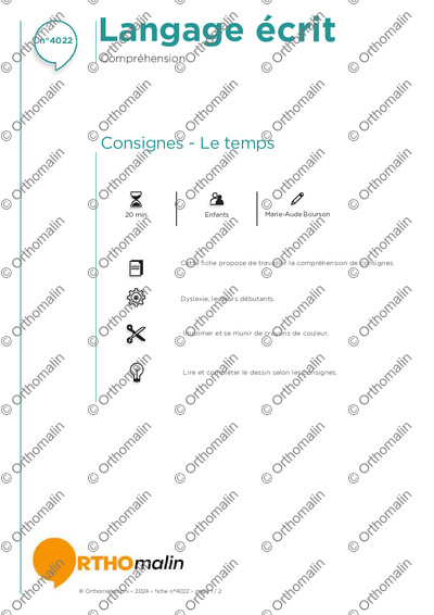 Page 1 de la fiche