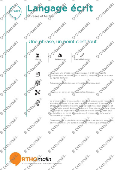 Page 1 de la fiche