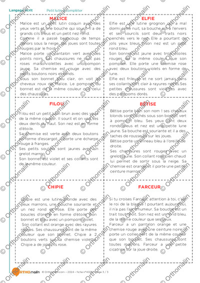 Page 3 de la fiche