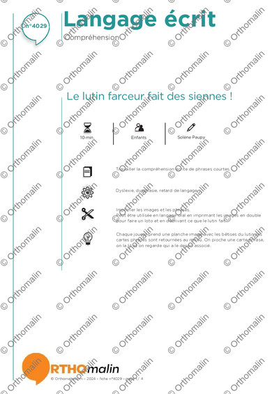 Page 1 de la fiche