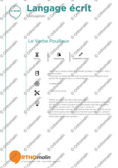 Page 1 de la fiche