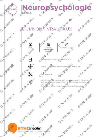 Page 1 de la fiche