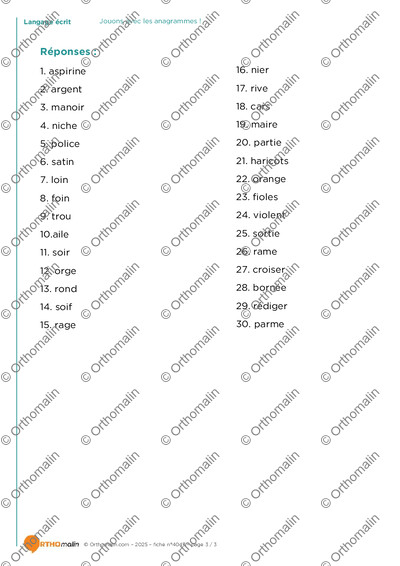 Page 3 de la fiche