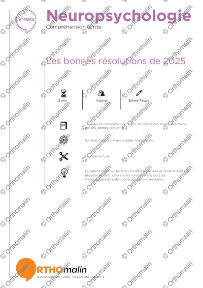 Page 1 de la fiche