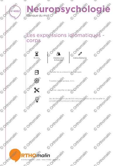 Page 1 de la fiche