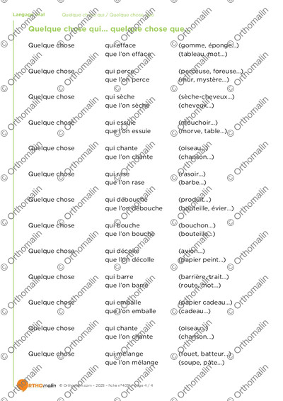 Page 4 de la fiche
