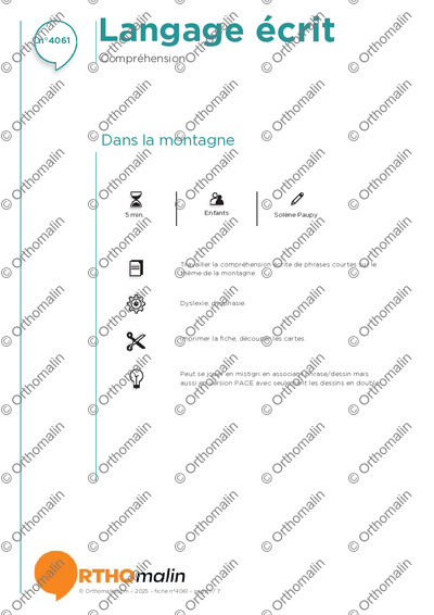 Page 1 de la fiche