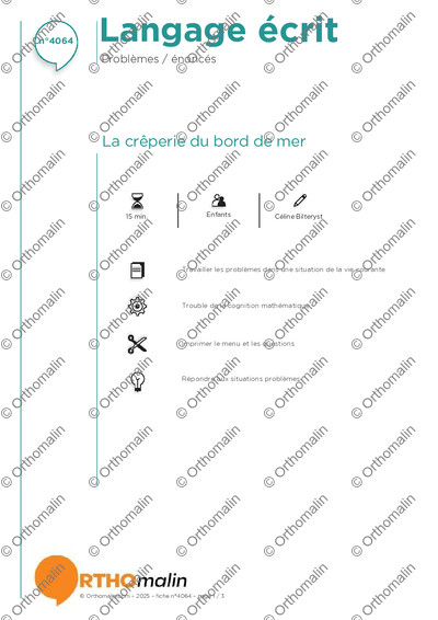 Page 1 de la fiche