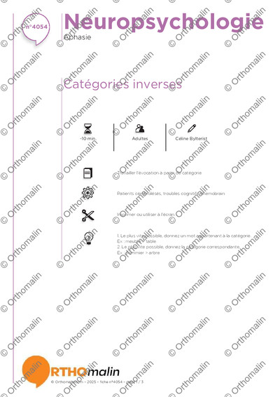 Page 1 de la fiche