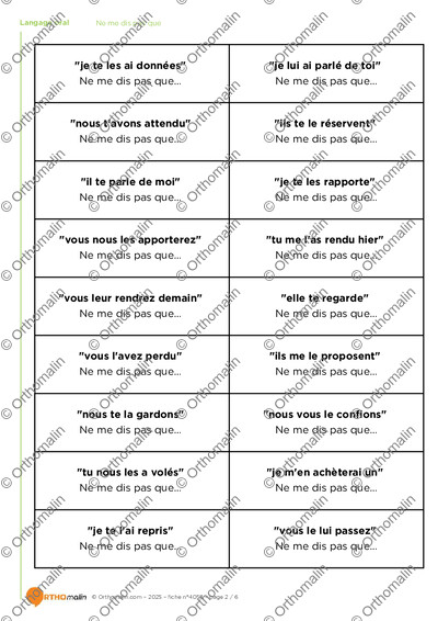 Page 2 de la fiche