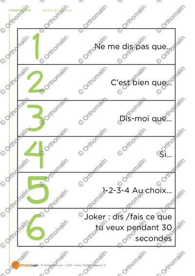 Page 6 de la fiche