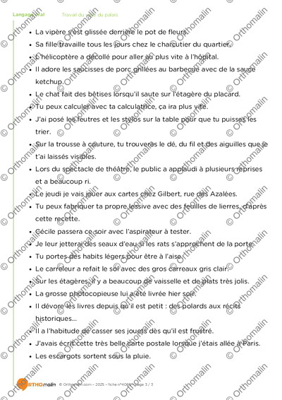 Page 3 de la fiche