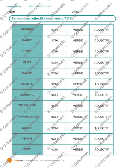 Page 2 de la fiche