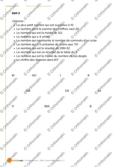 Page 3 de la fiche