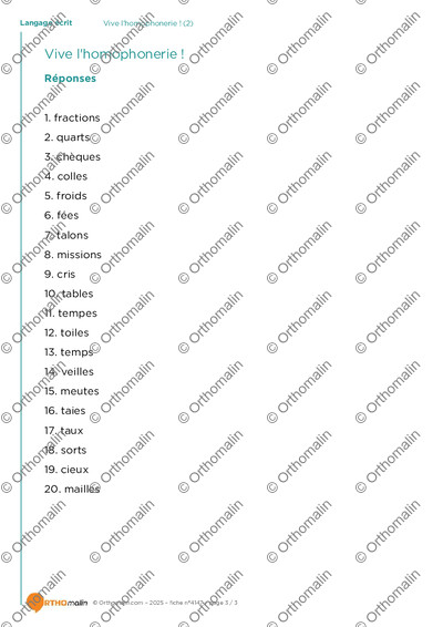 Page 3 de la fiche