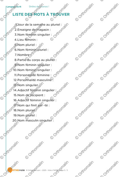 Page 3 de la fiche