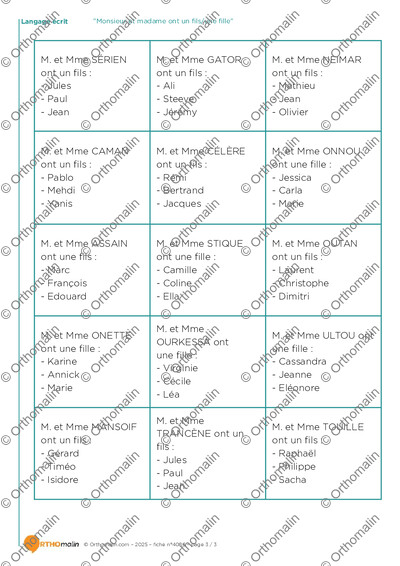 Page 3 de la fiche
