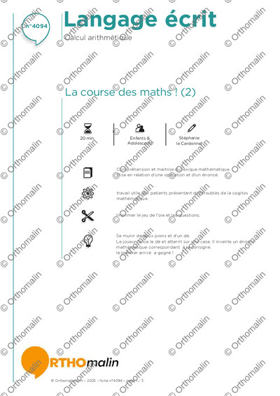 Page 1 de la fiche