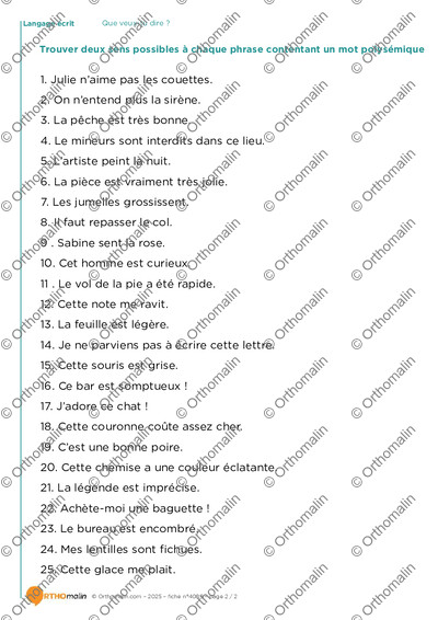 Page 2 de la fiche