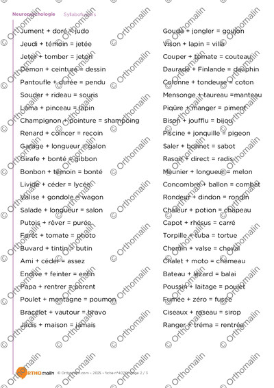 Page 2 de la fiche
