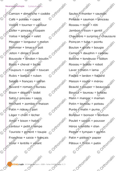 Page 3 de la fiche