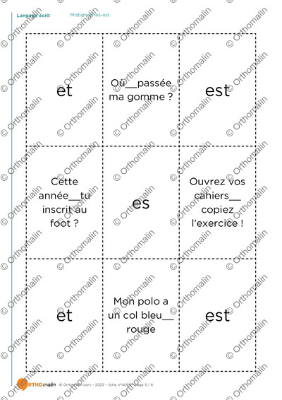 Page 5 de la fiche