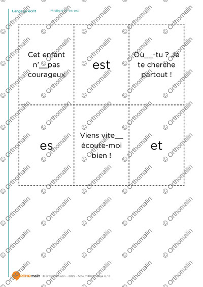 Page 6 de la fiche