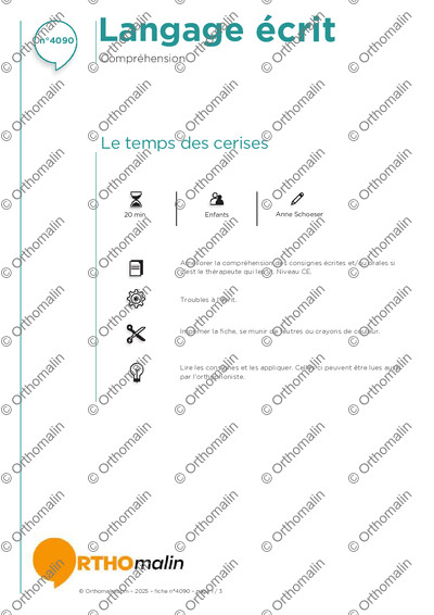 Page 1 de la fiche