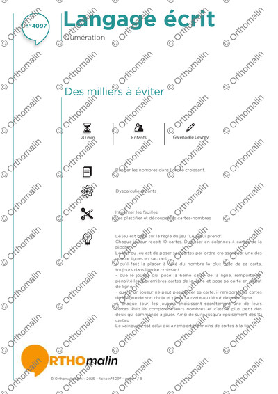 Page 1 de la fiche