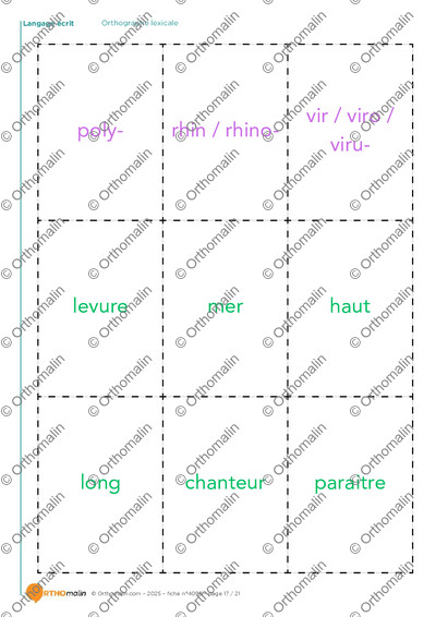 Page 17 de la fiche