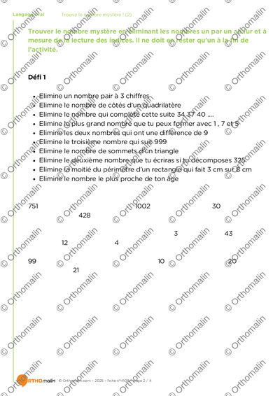 Page 2 de la fiche