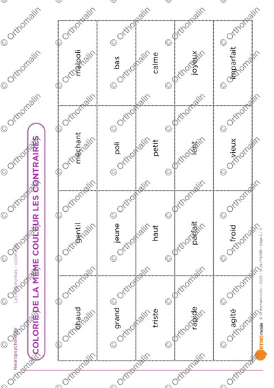 Page 2 de la fiche