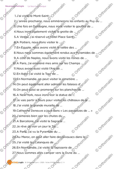 Page 2 de la fiche