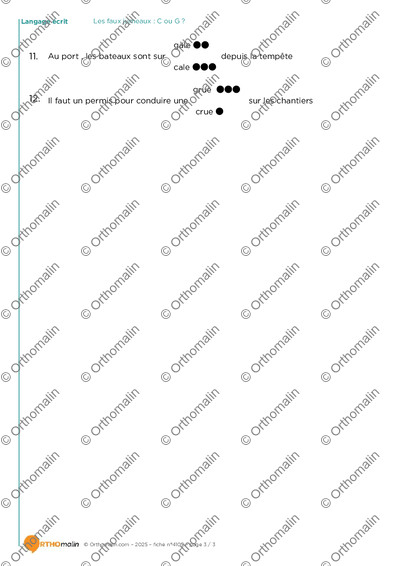 Page 3 de la fiche
