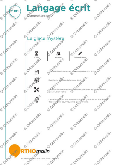 Page 1 de la fiche