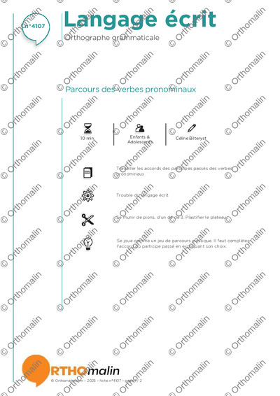 Page 1 de la fiche