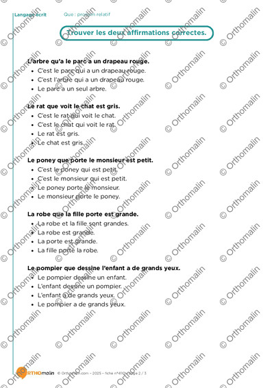Page 2 de la fiche