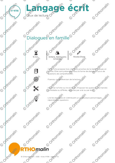 Page 1 de la fiche