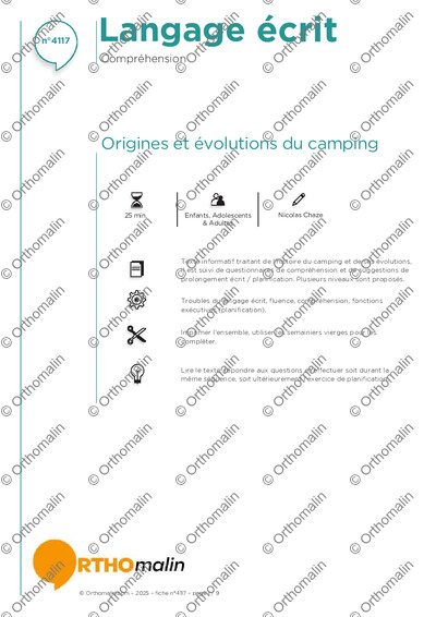 Page 1 de la fiche