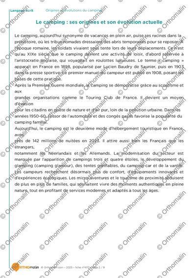 Page 2 de la fiche