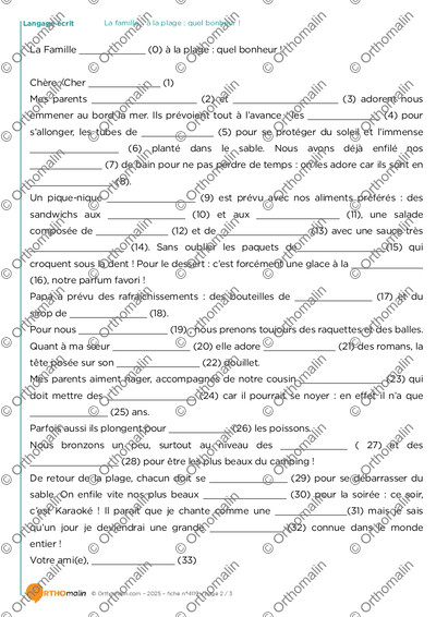 Page 2 de la fiche